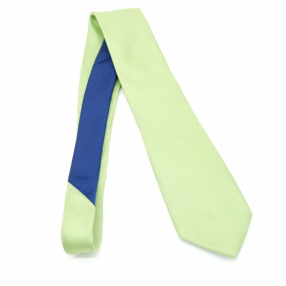 Tommy Hilfiger Two Tone Green Blue Woven‎ Silk Tie